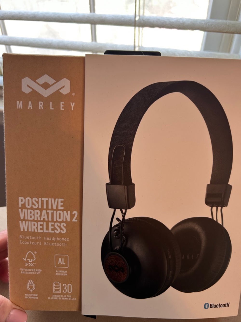 Marley Positive Vibration 2 Wireless On-Ear Headphones - Black